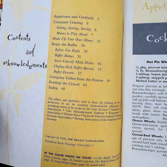 Vintage Good Housekeeping's Company Meals & Buffets Pie CIA CASSEROLE Cookbooks - Picture 10 of 16